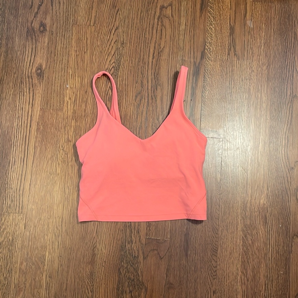 gently used raspberry cream align tank top